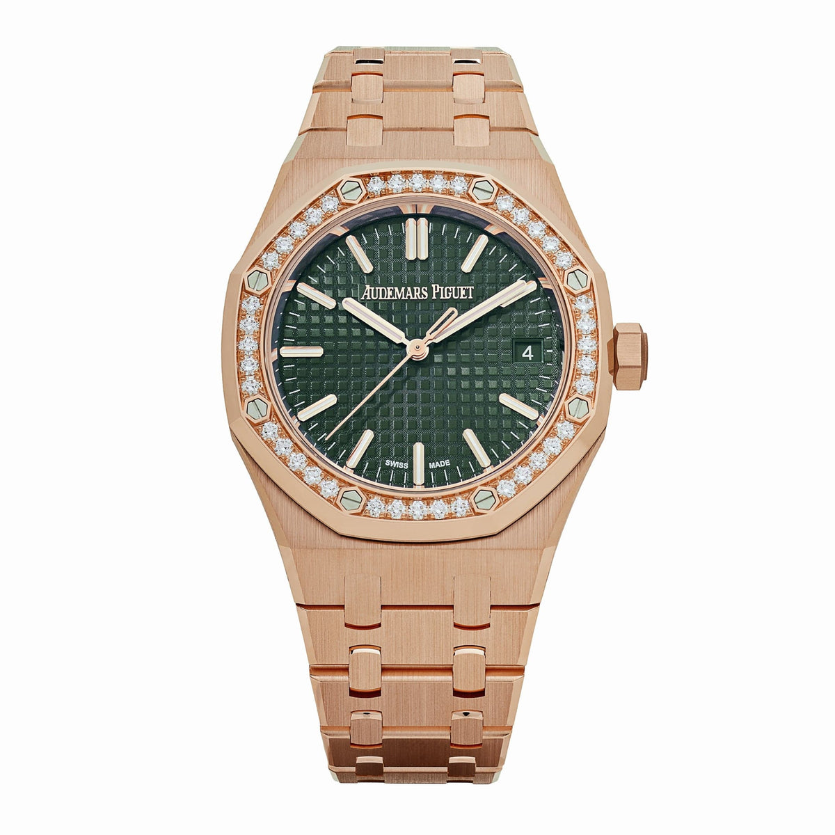 Audemars Piguet Royal Oak 15551OR.ZZ.1356OR.06 Selfwinding Rose Gold Khaki Green Dial (2026)