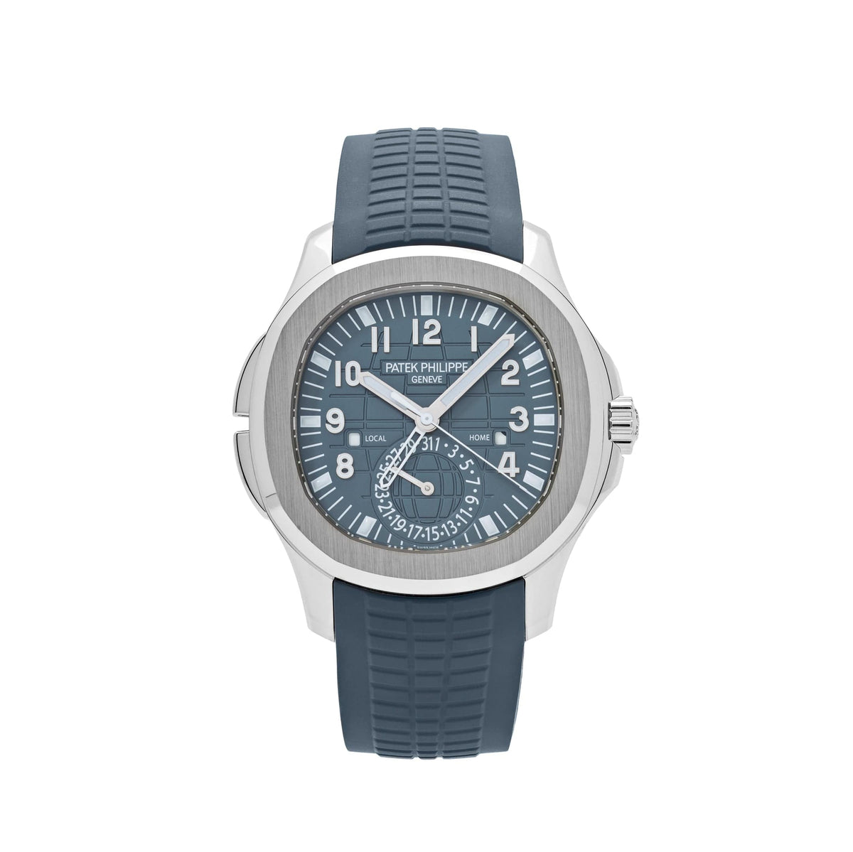 Patek Philippe Aquanaut 5164G-001 'Travel Time' White Gold Blue-Gray Dial (2025)