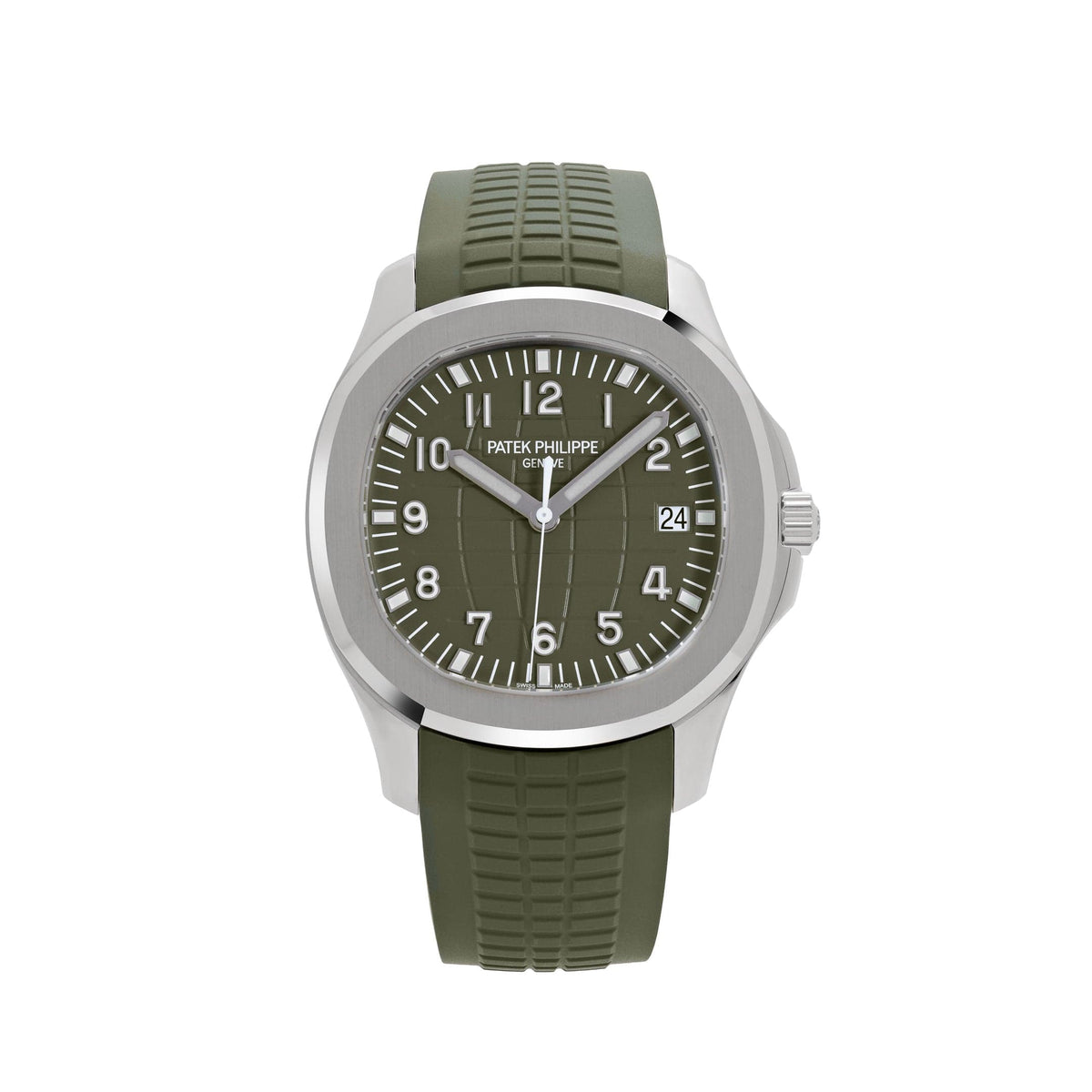 Patek Philippe Aquanaut 5168G-010 'Jumbo' White Gold Khaki Green (2021)