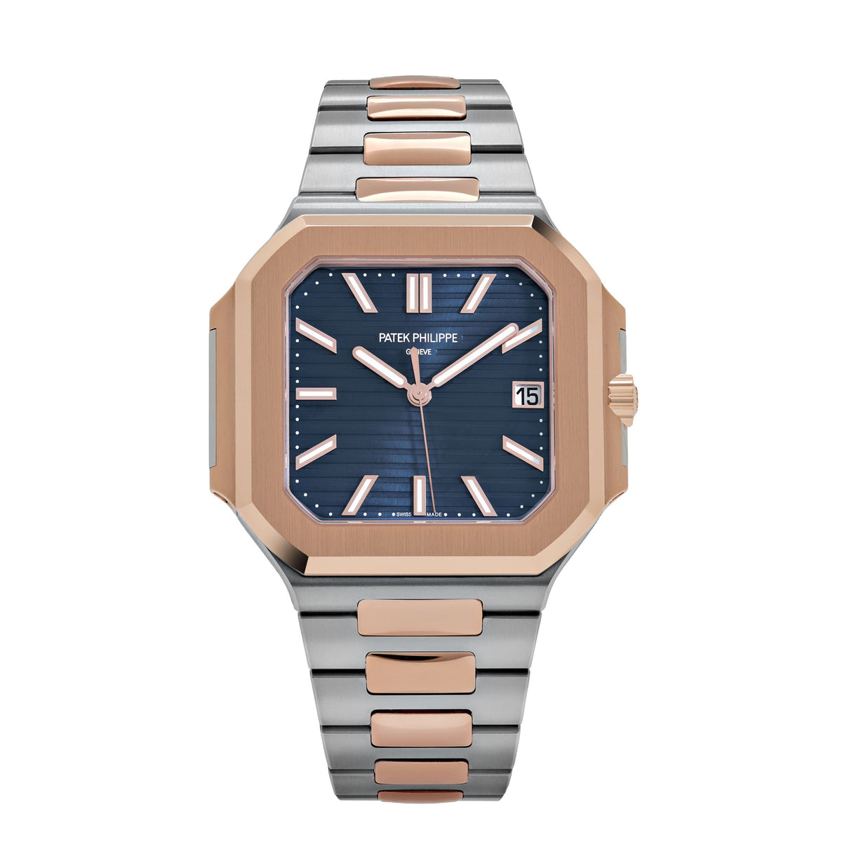 Patek Philippe Cubitus 5821/1AR-001 Stainless Steel Rose Gold Blue Dial (2026)