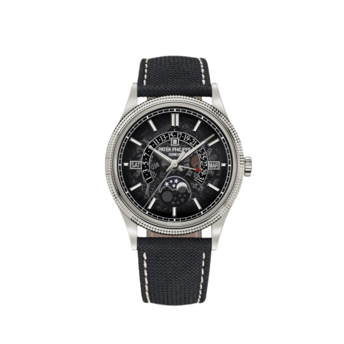 Patek Philippe Grand Complications 6159G-001 Perpetual Calendar Moon Phases White Gold Smoked Sapphire Dial (2025)