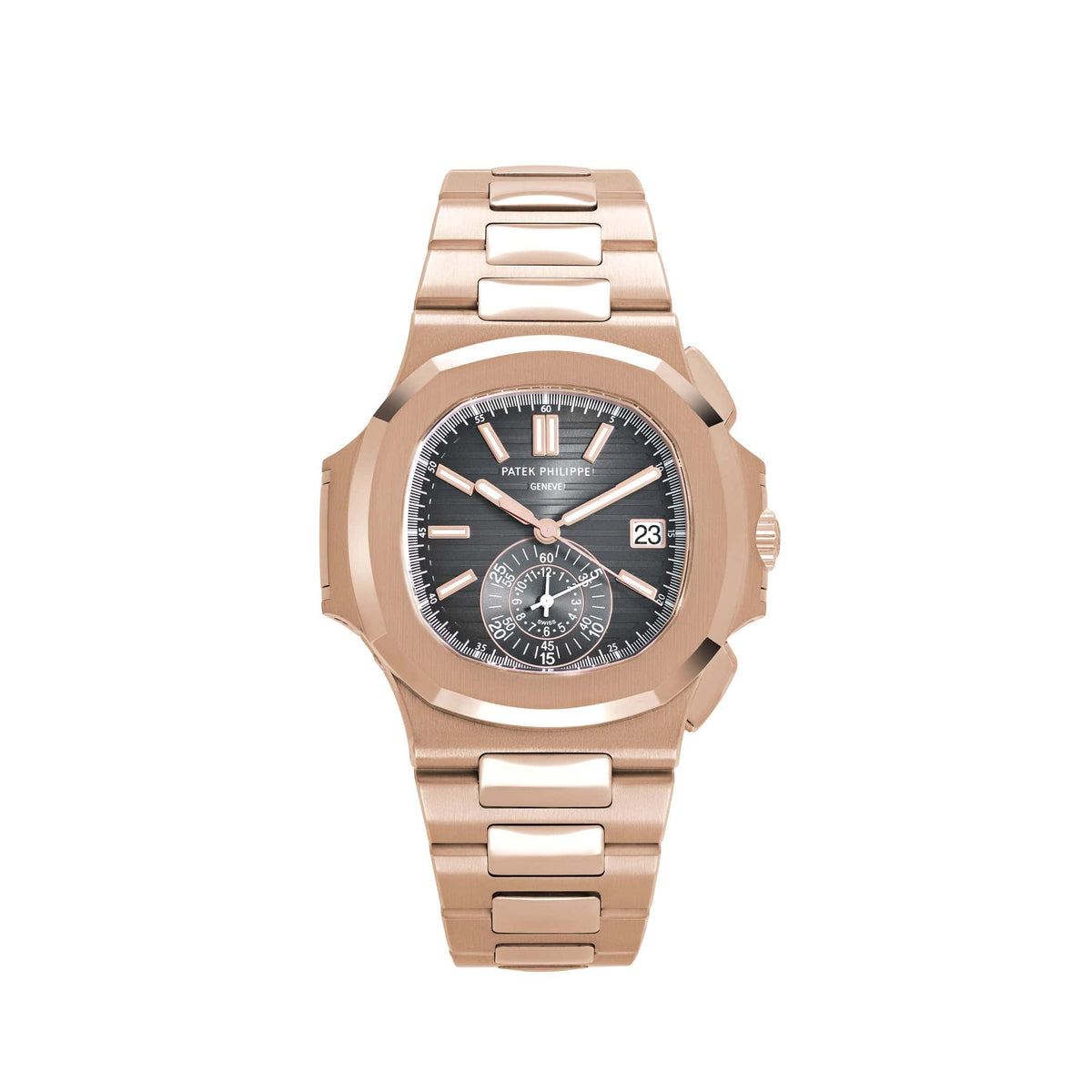 Patek Philippe Nautilus 5980/1R-001 Chronograph Date Rose Gold Black Dial (2020)