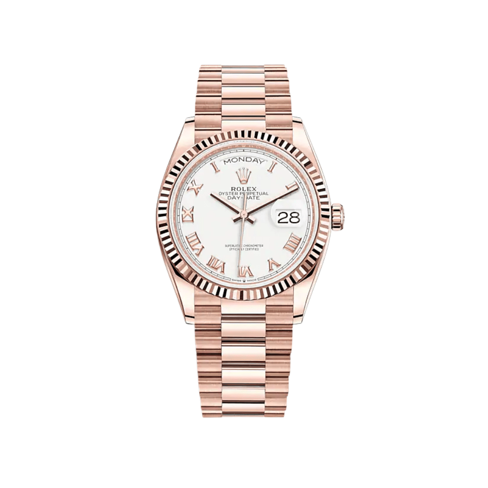 Rolex Day-Date 36 128235 Rose Gold White Dial (2026)