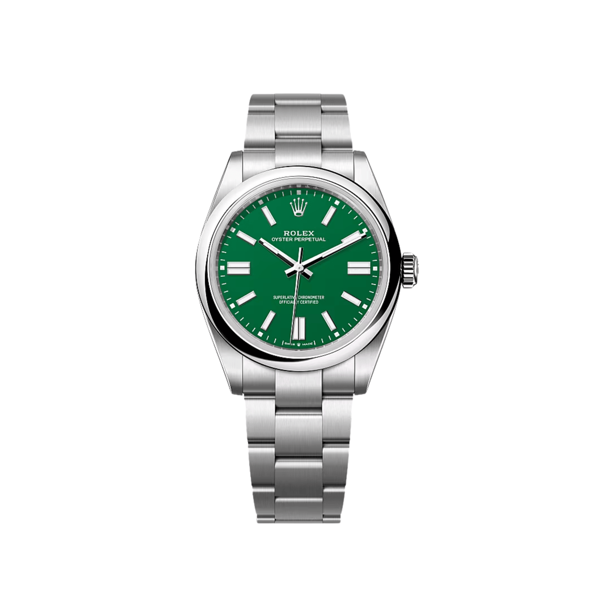 Rolex Oyster Perpetual 41 134300 Stainless Steel Dial Green Dial (2025)