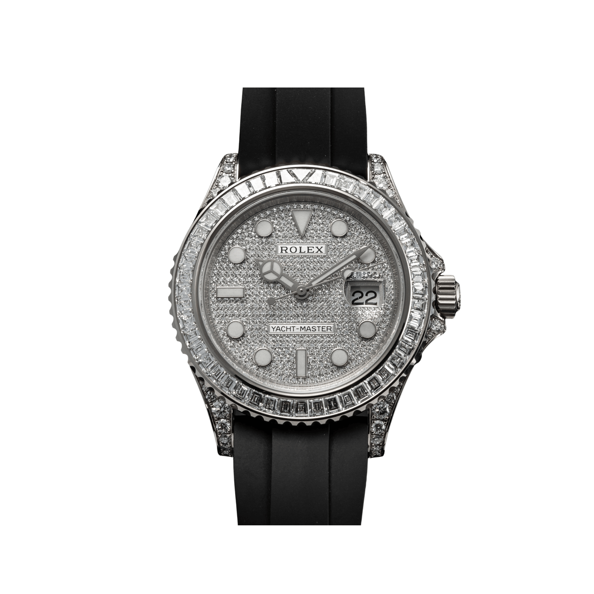 Rolex Yacht-Master 42 226679TBR White Gold Pave Diamond Dial Diamond Bezel (2021)