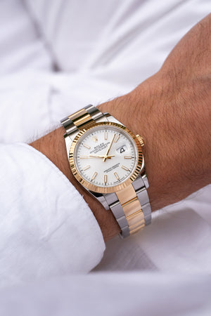 Rolex Datejust 36 126233 Yellow Gold Stainless Steel White Roman Dial Jubilee (2025) — foto 8