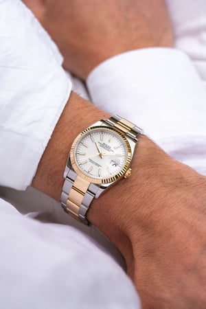 Rolex Datejust 36 126233 Yellow Gold Stainless Steel White Roman Dial Jubilee (2025) — foto 10