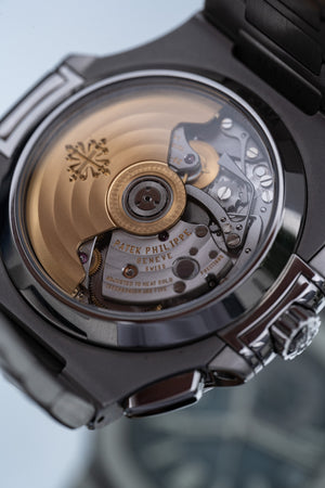 Patek Philippe Nautilus 5980/1AR-001 Chronograph Stainless Steel Rose Gold Blue Dial (2020) — foto 12
