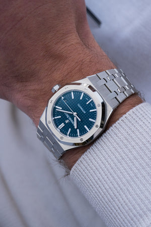 Audemars Piguet Royal Oak 15450ST.OO.1256ST.03 Stainless Steel Blue Dial — foto 7