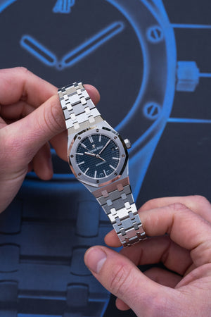 Audemars Piguet Royal Oak 15450ST.OO.1256ST.03 Stainless Steel Blue Dial — foto 4