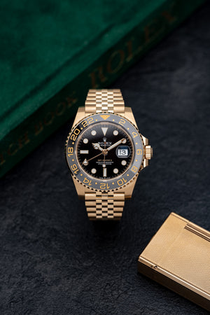 Rolex GMT-Master II 126718GRNR Yellow Gold Black Dial Jubilee (2023) — foto 11