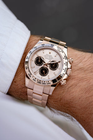 Rolex Daytona 116505 Rose Gold Sundust Diamond Baguette Dial (2019) — foto 12