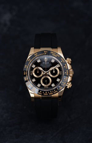 Rolex Daytona 116518LN Yellow Gold Black Diamond Dial — foto 9