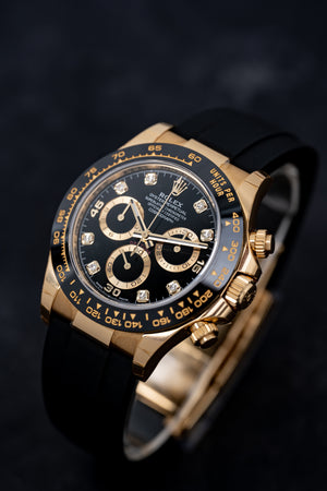 Rolex Daytona 116518LN Yellow Gold Black Diamond Dial — foto 11