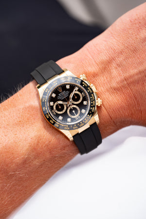 Rolex Daytona 116518LN Yellow Gold Black Diamond Dial — foto 12