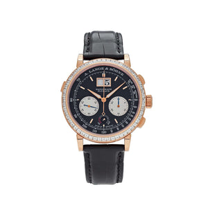 A. Lange & Söhne Datograph Flyback 405.831 Rose Gold Baguette Bezel Black Dial Limited Edition — foto 1
