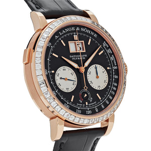 A. Lange & Söhne Datograph Flyback 405.831 Rose Gold Baguette Bezel Black Dial Limited Edition — foto 2