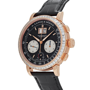 A. Lange & Söhne Datograph Flyback 405.831 Rose Gold Baguette Bezel Black Dial Limited Edition — foto 3