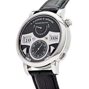 A. Lange & Söhne Zeitwerk 145.029 Striking Time White Gold Black Dial — foto 2