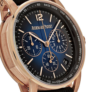 Audemars Piguet Code 11.59 26393OR.OO.A002KB.03 Selfwinding Chronograph Rose Gold Blue Dial — foto 4