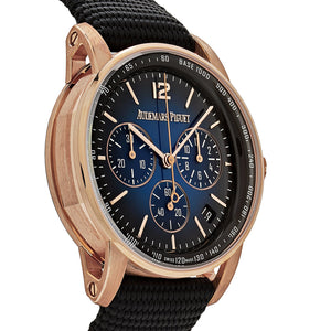 Audemars Piguet Code 11.59 26393OR.OO.A002KB.03 Selfwinding Chronograph Rose Gold Blue Dial — foto 3