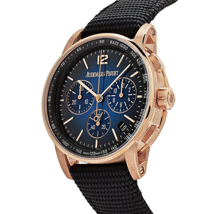 Audemars Piguet Code 11.59 26393OR.OO.A002KB.03 Selfwinding Chronograph Rose Gold Blue Dial — foto 5