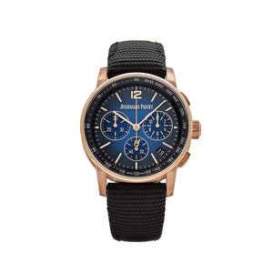 Audemars Piguet Code 11.59 26393OR.OO.A002KB.03 Selfwinding Chronograph Rose Gold Blue Dial — foto 1