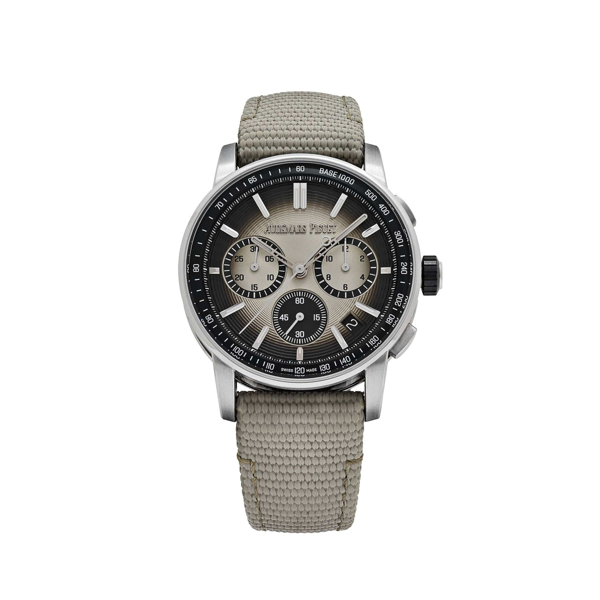 Audemars Piguet Code 11.59 Chronograph 26393QT.OO.A064KB.01 Stainless Steel Black Ceramic Beige Dial