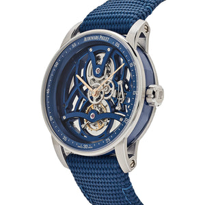 Audemars Piguet Code 11.59 Tourbillon Openworked 26600NB.OO.D346KB.01 White Gold Blue Ceramic Limited Edition of 50 — foto 3