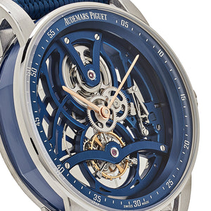 Audemars Piguet Code 11.59 Tourbillon Openworked 26600NB.OO.D346KB.01 White Gold Blue Ceramic Limited Edition of 50 — foto 5
