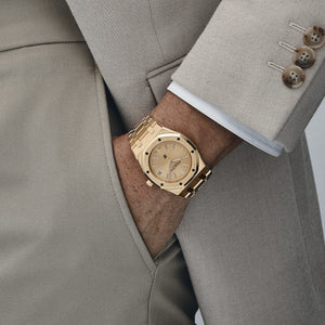 Audemars Piguet Royal Oak 15202BA.OO.1240BA.02 'Jumbo' '40th Anniversary' Extra-Thin Yellow Gold — foto 3