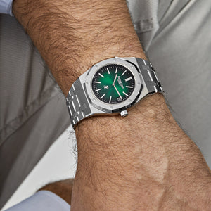 Audemars Piguet Royal Oak 15202PT.OO.1240PT.01 'Jumbo' Extra-Thin Platinum Green Dial — foto 2