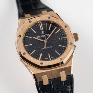 Audemars Piguet Royal Oak 15400OR.OO.D002CR.01 Rose Gold Black Dial — foto 5