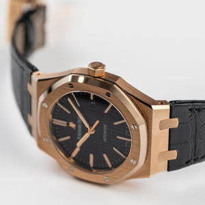 Audemars Piguet Royal Oak 15400OR.OO.D002CR.01 Rose Gold Black Dial — foto 7