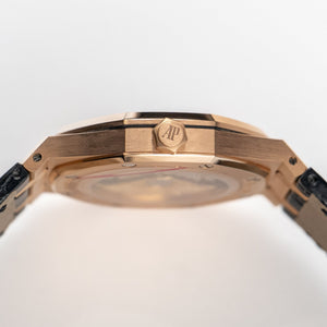 Audemars Piguet Royal Oak 15400OR.OO.D002CR.01 Rose Gold Black Dial — foto 8