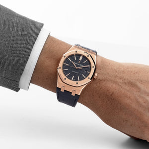 Audemars Piguet Royal Oak 15400OR.OO.D002CR.01 Rose Gold Black Dial — foto 2