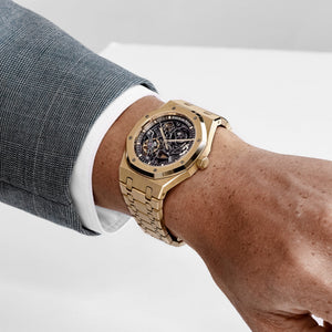 Audemars Piguet Royal Oak 15407BA.OO.1220BA.01 Double Balance Wheel Yellow Gold Openworked Dial — foto 2