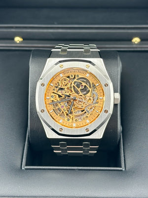 Audemars Piguet Royal Oak 15407ST.OO.1220ST.02 Double Balance Wheel Openworked Stainless Steel Pink Gold-Toned Dial (2026) — foto 2