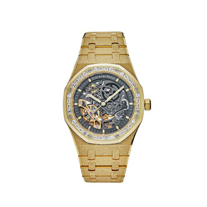 Audemars Piguet Royal Oak 15412BA.ZG.1224BA.01 Double Balance Wheel Frosted-Openworked Yellow Gold (2022) — foto 1