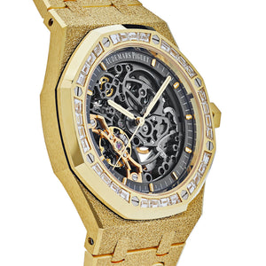 Audemars Piguet Royal Oak 15412BA.ZG.1224BA.01 Double Balance Wheel Frosted-Openworked Yellow Gold (2022) — foto 3