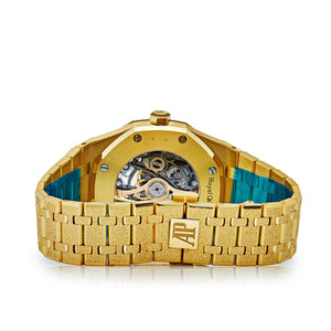 Audemars Piguet Royal Oak 15412BA.ZG.1224BA.01 Double Balance Wheel Frosted-Openworked Yellow Gold (2022) — foto 4