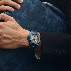 Audemars Piguet Royal Oak 15416CD.OO.1225CD.01 Double Balance Wheel Openworked Bleu Nuit Nuage 50 Blue Ceramic (2026) — foto 4