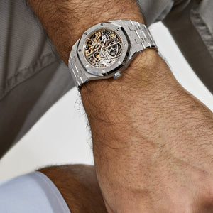 Audemars Piguet Royal Oak 15466BC.GG.1259BC.01 Double Balance Wheel Frosted White Gold (2023) — foto 3