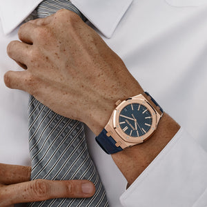 Audemars Piguet Royal Oak 15510OR.OO.D315CR.02 Rose Gold Blue Dial (2024) — foto 3
