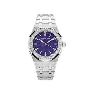 Audemars Piguet Royal Oak 15551BC.ZZ.1356BC.02 White Gold Purple Dial Diamond Bezel Special Edition — foto 1