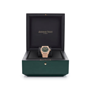 Audemars Piguet Royal Oak 15551OR.ZZ.1356OR.06  Selfwinding Rose Gold Khaki Green Dial (2026) — foto 8