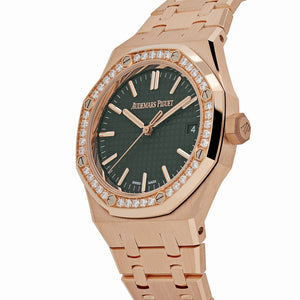 Audemars Piguet Royal Oak 15551OR.ZZ.1356OR.06  Selfwinding Rose Gold Khaki Green Dial (2026) — foto 5