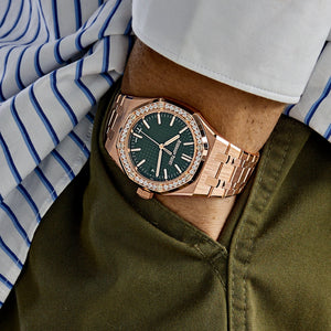 Audemars Piguet Royal Oak 15551OR.ZZ.1356OR.06  Selfwinding Rose Gold Khaki Green Dial (2026) — foto 2