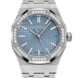 Audemars Piguet Royal Oak 15551ST.ZZ.1356ST.04 'Ladies' Stainless Steel Light Blue Dial Diamond Bezel (2024) — foto 4