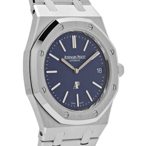 Audemars Piguet Royal Oak 16202BC.OO.1240BC.02 'Jumbo' Extra-Thin White Gold Grainy Blue Dial — foto 5